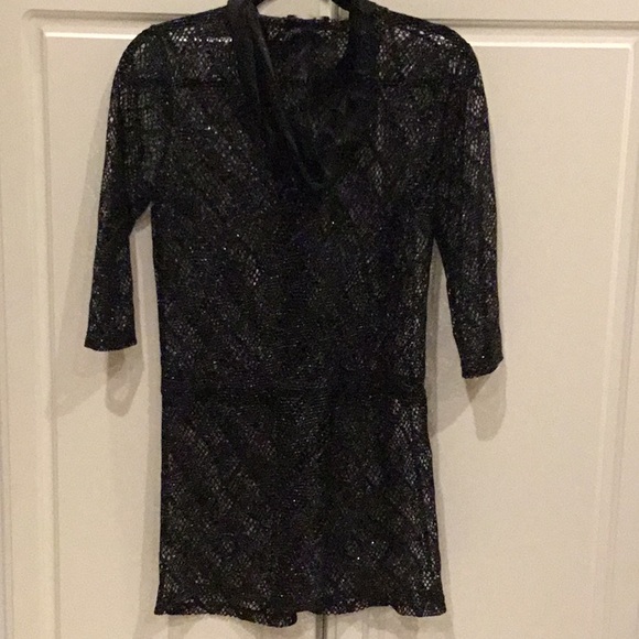 Club Z Collection Black & Silver Cover-Up - Picture 5 of 7